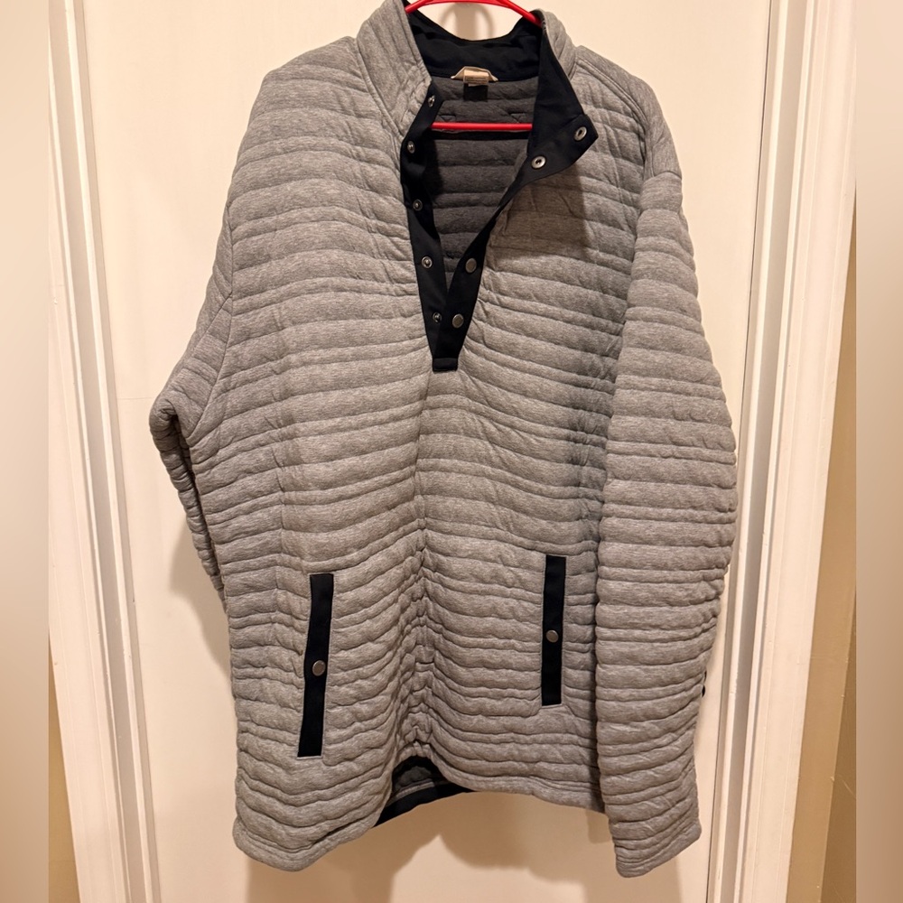 Duluth Trading Co Quilted Insulated Snap Pullover XL (Oversized)